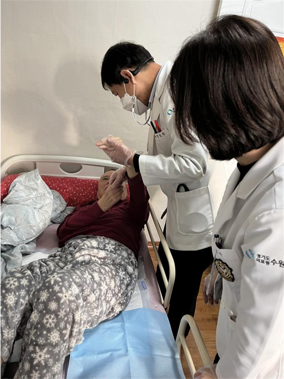 경기도의료원수원병원 재택의료센터 첫 방문진료  22년 12월 22일