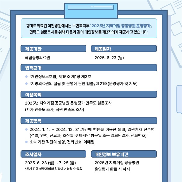 개인정보제공 안내(운영평가)