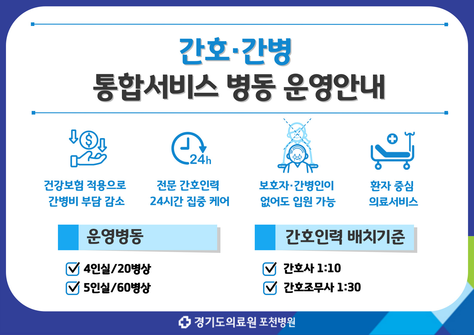 간호간병 병동 안내